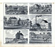 M. Underwood Farm Residence, S.L. Andrews, J.A. Sawyer, White Cloud Mills, Cleveland Mills, Stokes, White, Henry County 1875